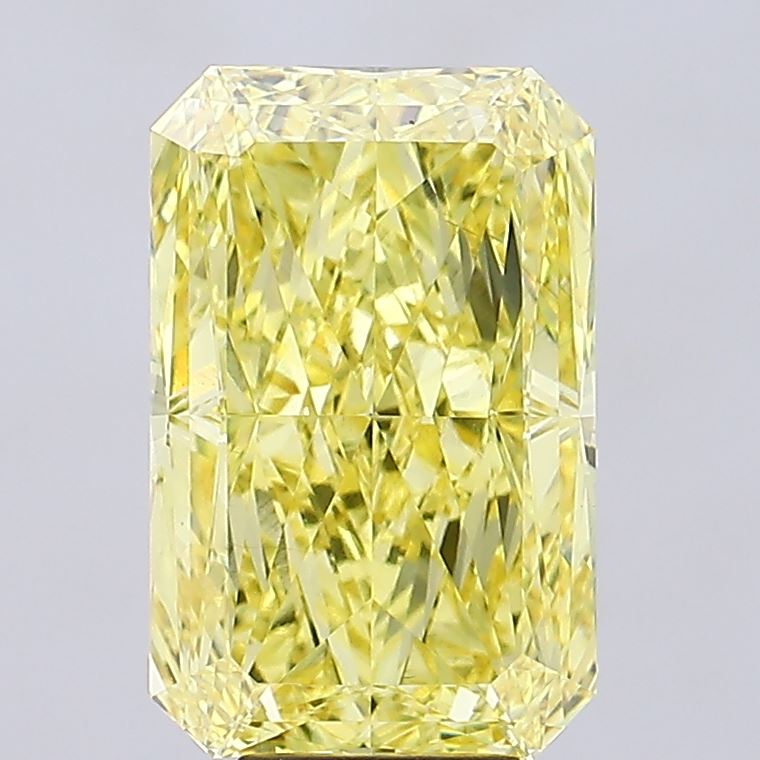 7.8ct Radiant Fancy Vivid Yellow VS1 IGI