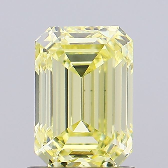 1.3ct Emerald Fancy Light Yellow VS2 IGI