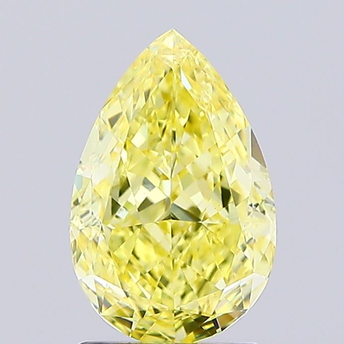 1.96ct Pear Fancy Intense Yellow VS1 IGI