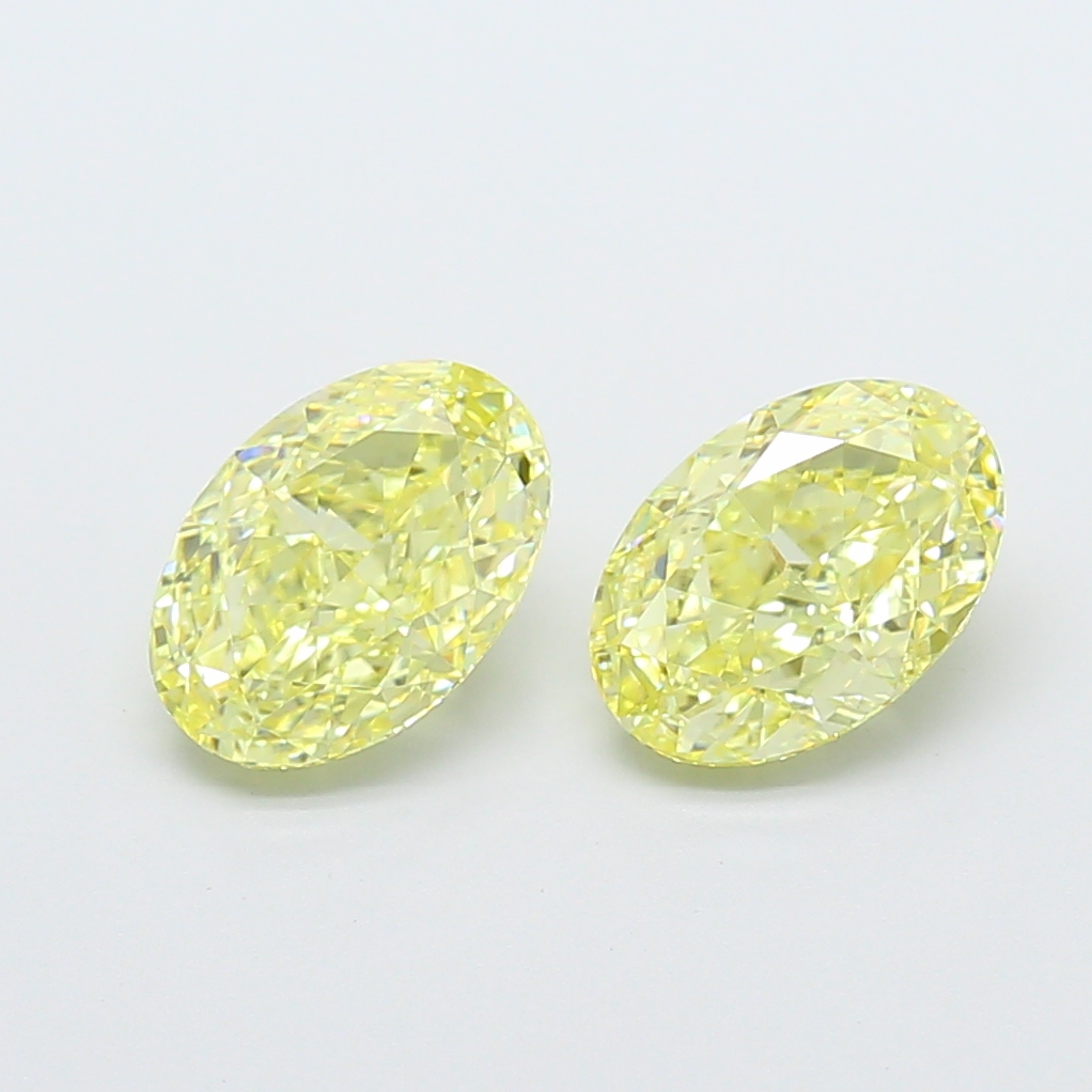 1.51ct Oval Fancy Intense Yellow VVS2 IGI