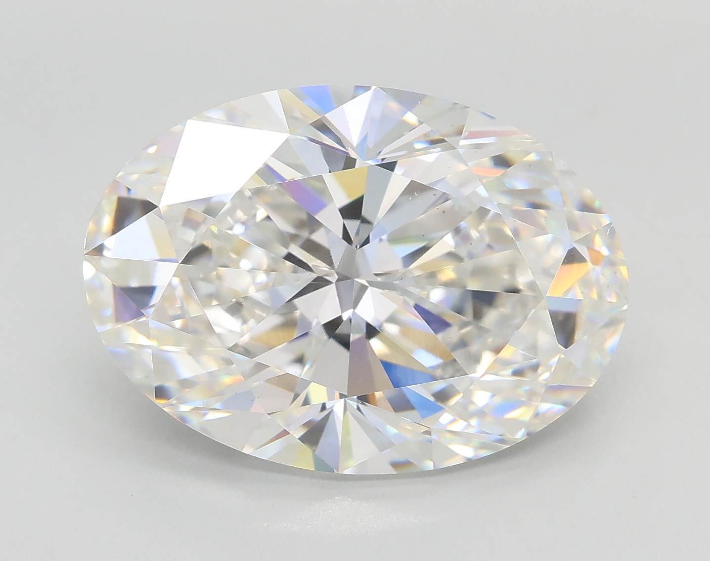7.03 ct. oval Lab Grown Diamond front image
