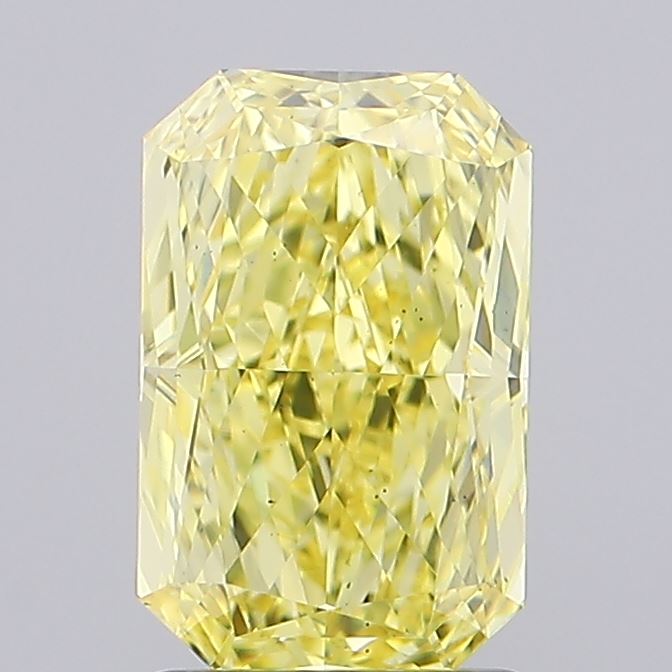 2ct Radiant Fancy Intense Yellow VS2 IGI