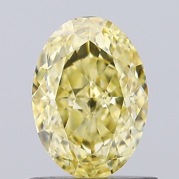 1.03ct Oval Fancy Intense Yellow VS1 IGI