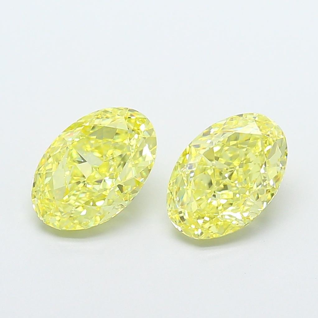 1.71ct Oval Fancy Intense Yellow VS1 IGI