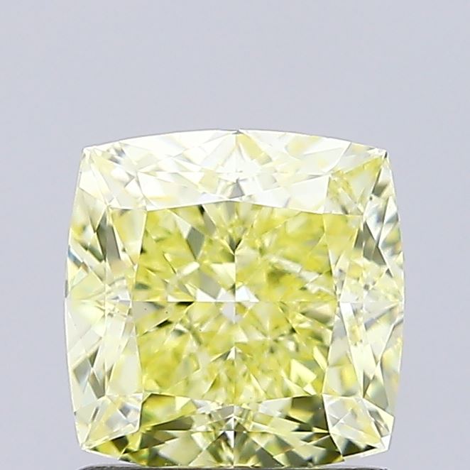 1.24ct Cushion Modified Fancy Light Yellow VS1 IGI