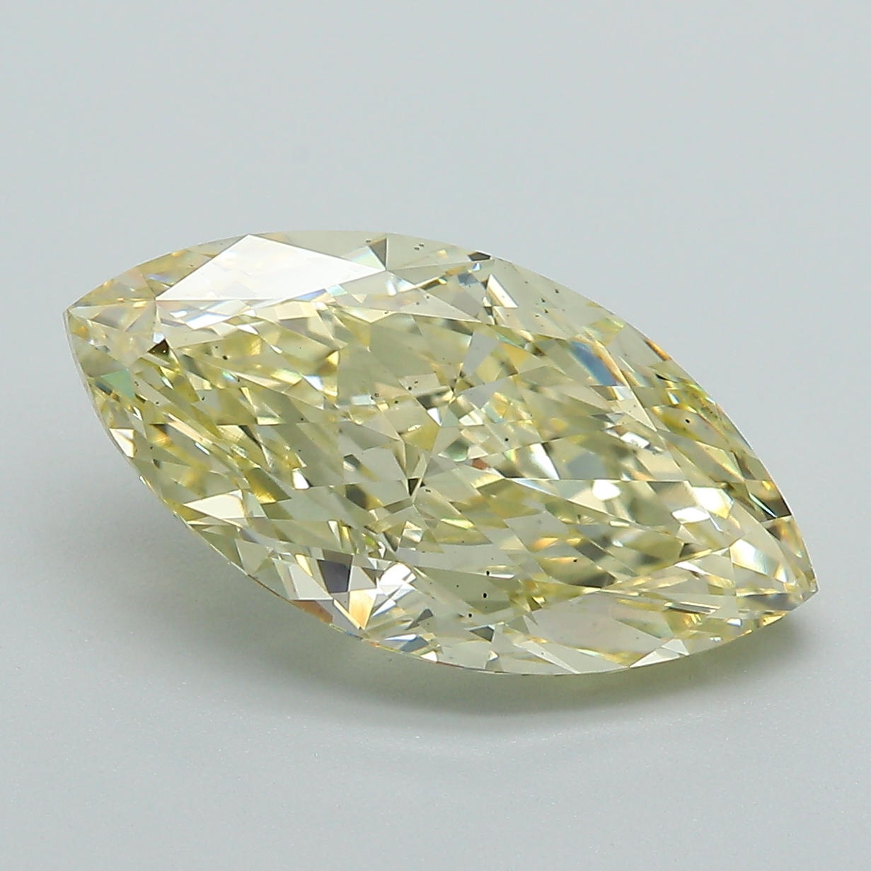 4.92ct Marquise Fancy Yellow VS2 IGI
