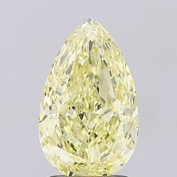 1.69ct Pear Fancy Intense Yellow VS1 IGI