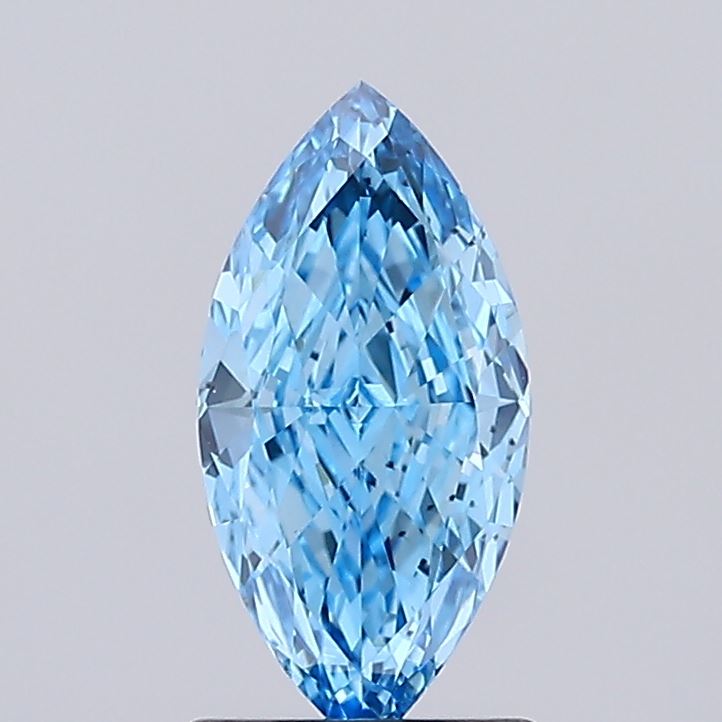 1.02ct Marquise Fancy Vivid Blue VS2 IGI