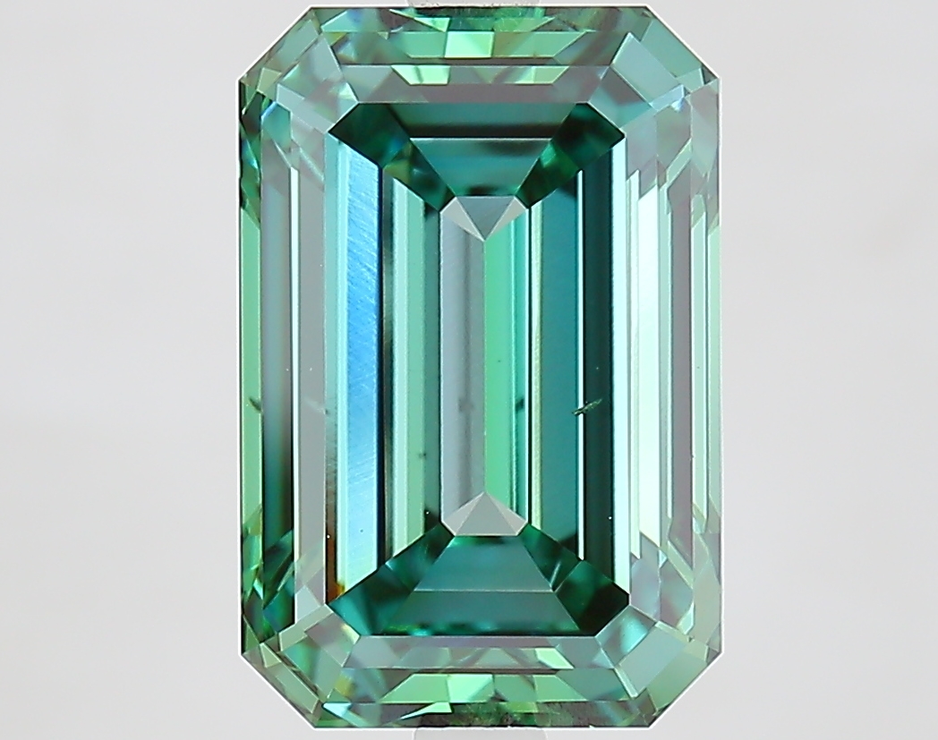 5.09ct Emerald Fancy Vivid Green VS2 IGI