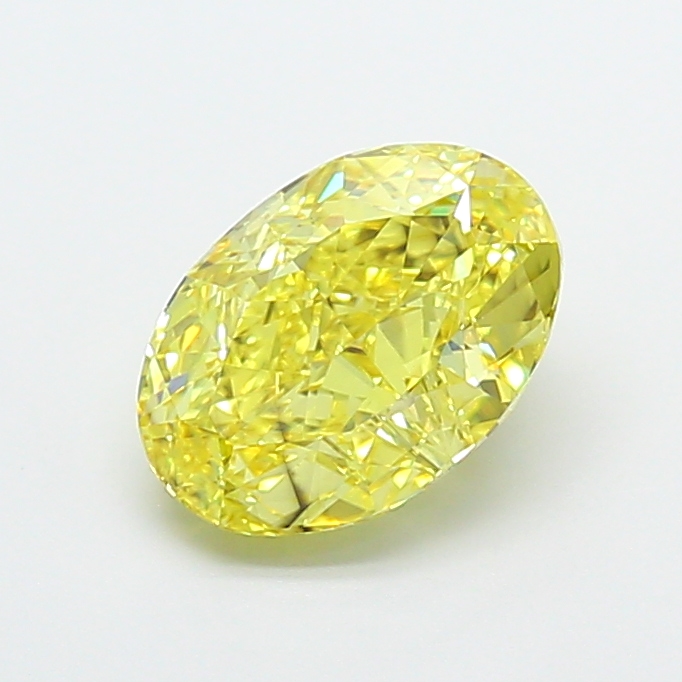 2.52ct Oval Fancy Vivid Yellow SI1 IGI