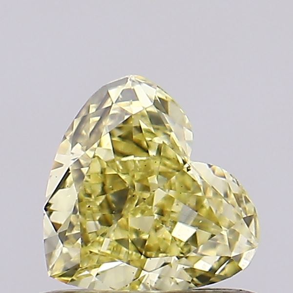 0.52ct Heart Fancy Yellow VS2 IGI