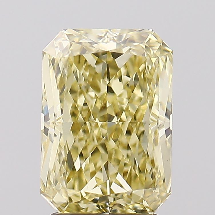 3.04ct Radiant Fancy Intense Yellow VVS2 IGI