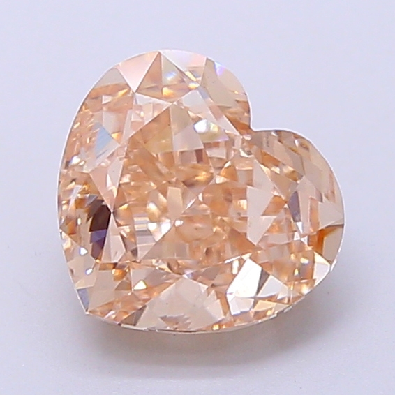 2.03ct Heart Fancy Light Brown VS1 IGI