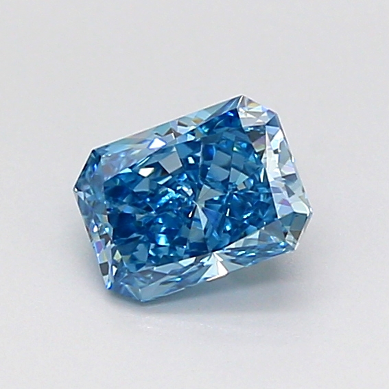 0.52ct Radiant Fancy Dark Blue VS1