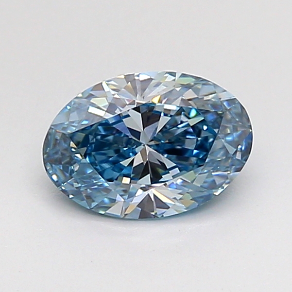 0.72ct Oval Fancy Dark Blue VVS2