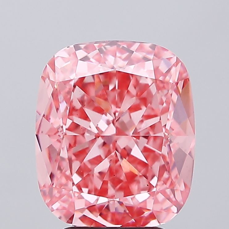 4.84ct Cushion Fancy Vivid Pink VS2 IGI