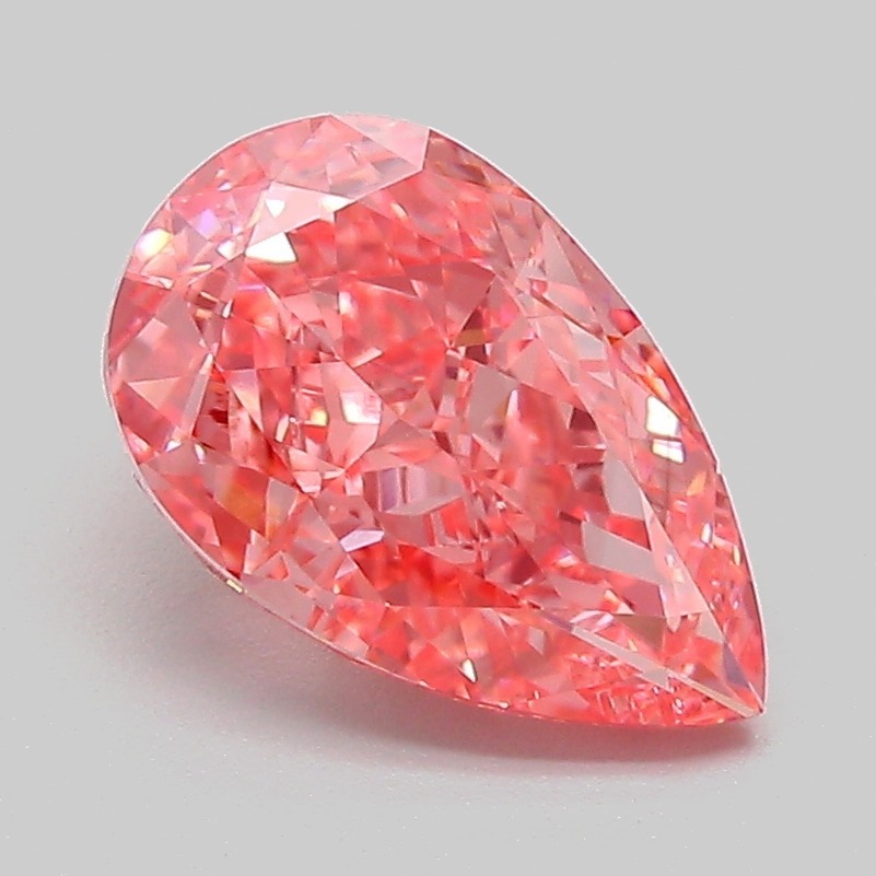 2.08ct Pear Fancy Vivid Pink VS2 IGI