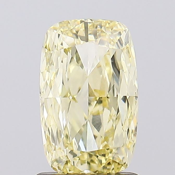 1.51ct Cushion Fancy Light Yellow VVS2 IGI