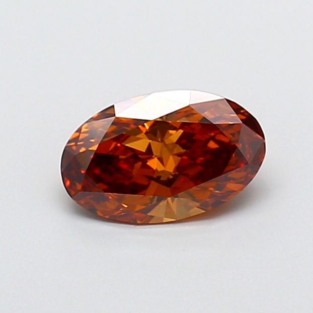 1.09ct Oval Fancy Orange VS1 IGI