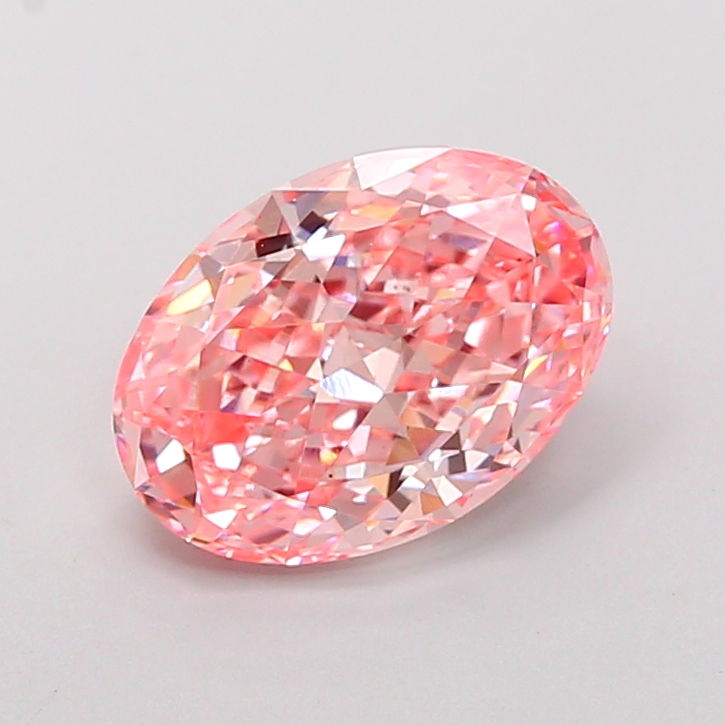 2.74ct Oval Fancy Vivid Pink VS1 IGI