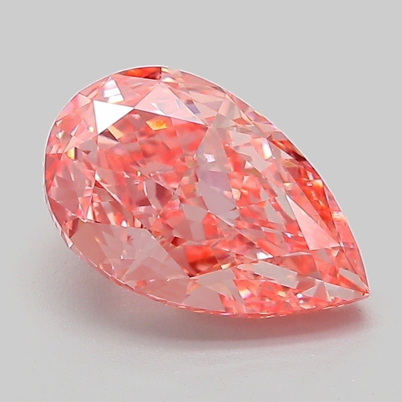 2.08ct Pear Fancy Vivid Pink VVS2 IGI