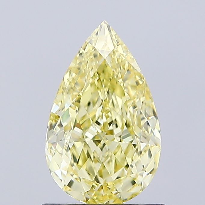 1.03ct Pear Fancy Intense Yellow VVS2 IGI