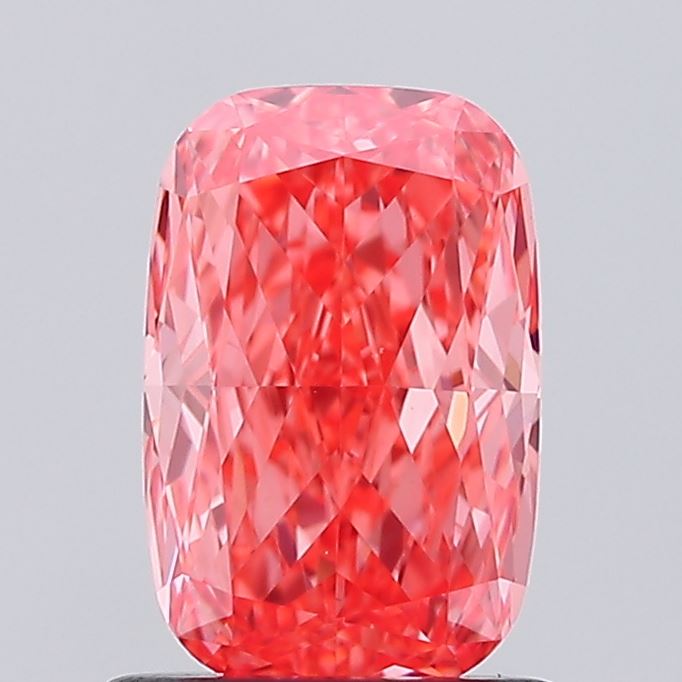 1.01ct Cushion Fancy Vivid Pink VS1 IGI