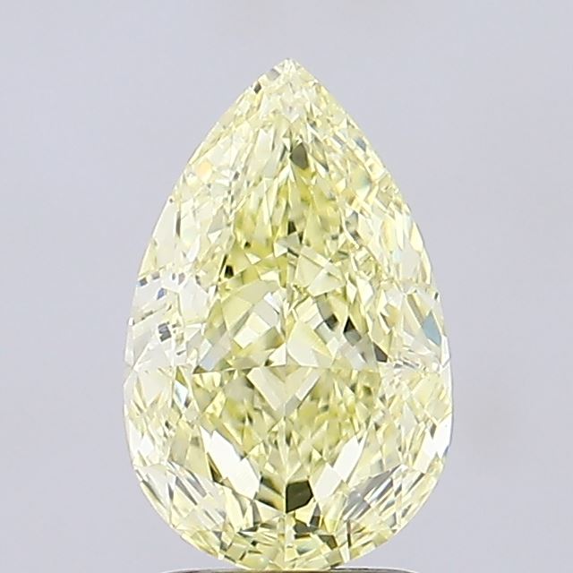 2ct Pear Fancy Intense Yellow VVS2 IGI