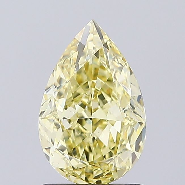 1.5ct Pear Fancy Intense Yellow VS1 IGI