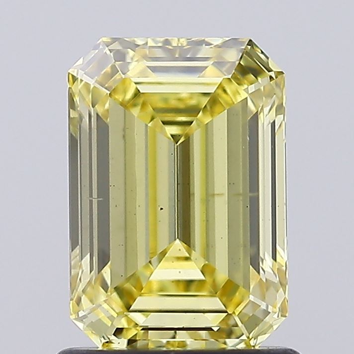 1.2ct Emerald Fancy Intense Yellow VS2 IGI