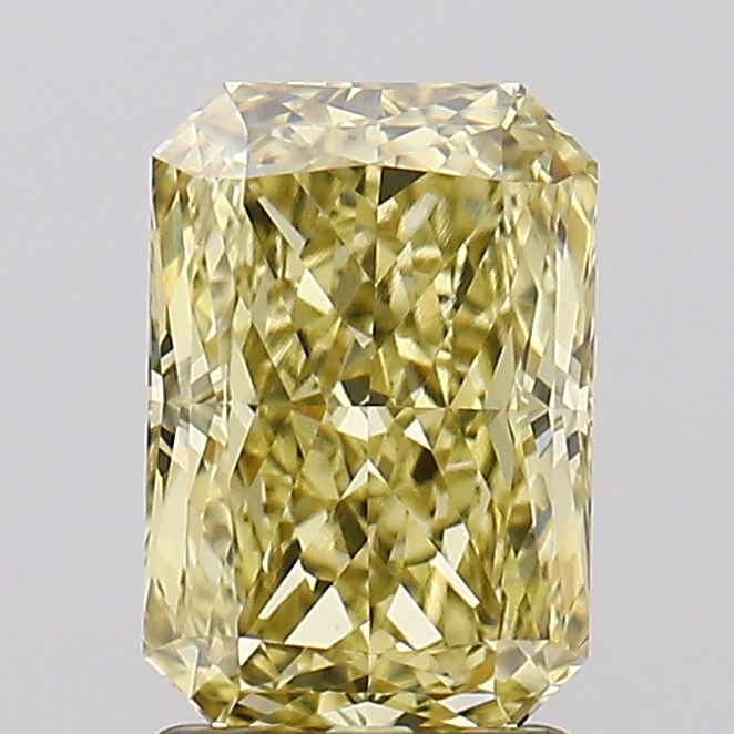 2.03ct Radiant Fancy Intense Yellow VVS2 IGI