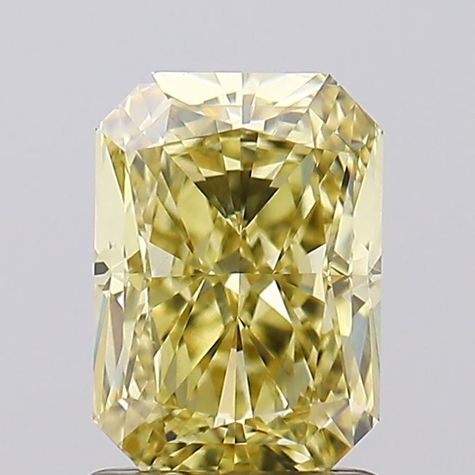 1.71ct Radiant Fancy Yellow VVS2 IGI