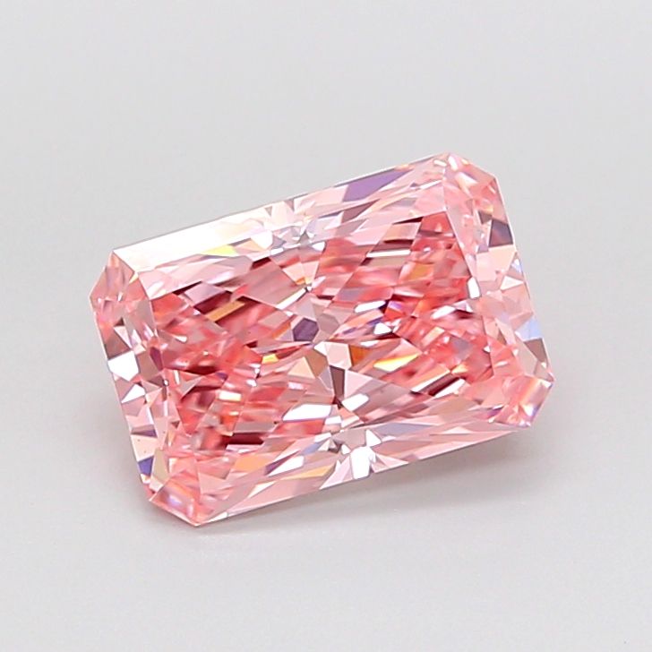 2.2ct Radiant Fancy Vivid Pink VS1 IGI