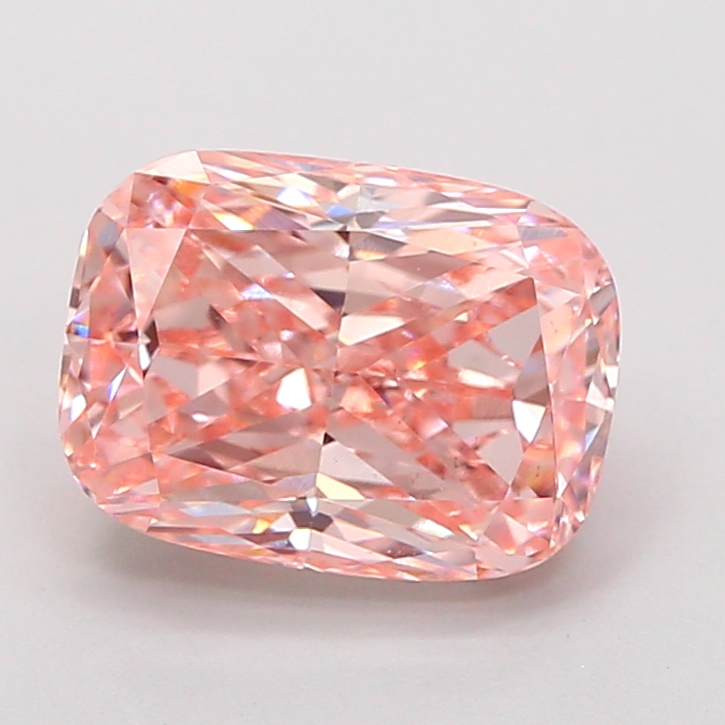 3.01ct Cushion Fancy Vivid Pink VS1 IGI