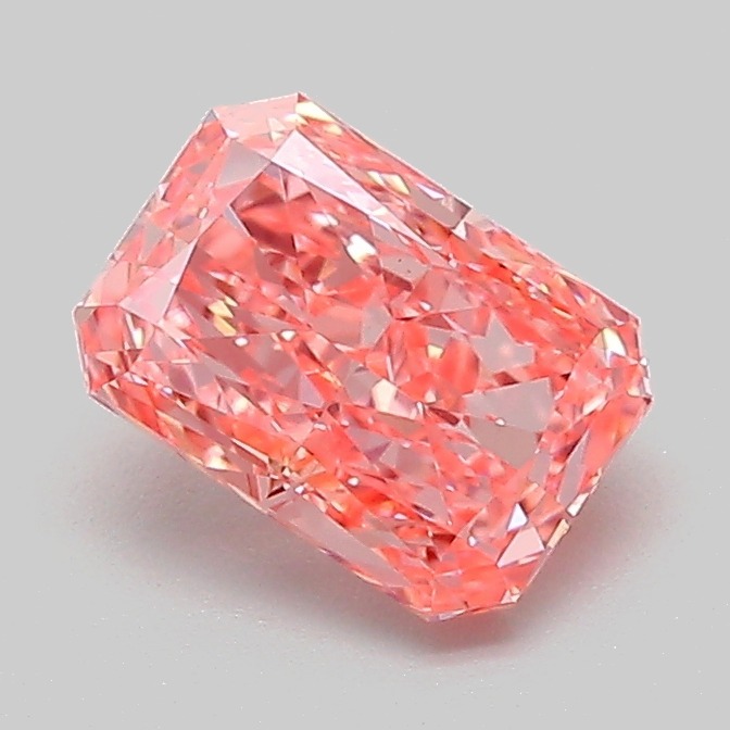 1.04ct Radiant Fancy Vivid Pink VVS2 IGI