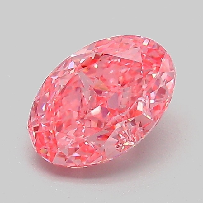 1.08ct Oval Fancy Vivid Pink VS1 IGI