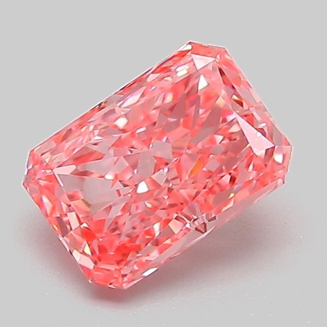 1.04ct Radiant Fancy Vivid Pink VVS2 IGI