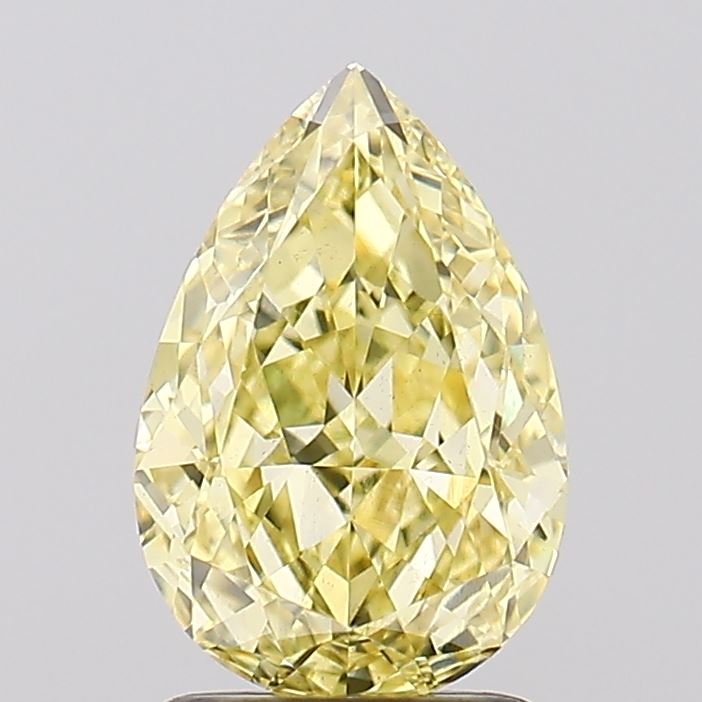 1.91ct Pear Fancy Yellow VS2 IGI