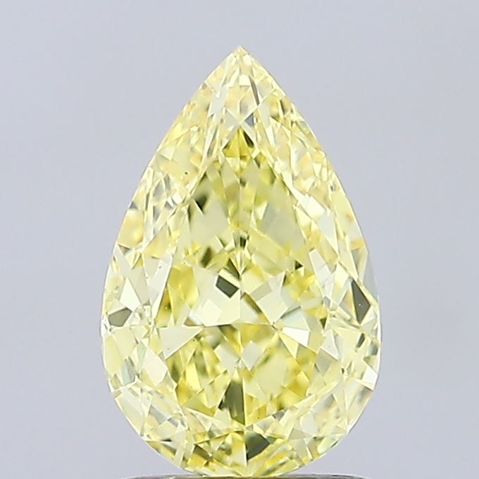 1.26ct Pear Fancy Intense Yellow VVS2 IGI