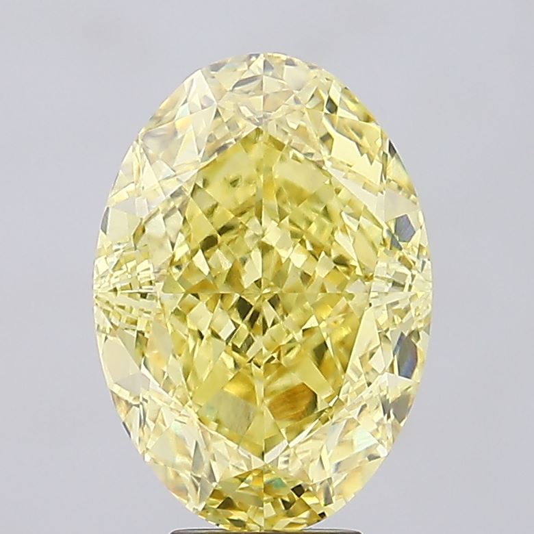 8.02ct Oval Fancy Intense Yellow VVS2 IGI