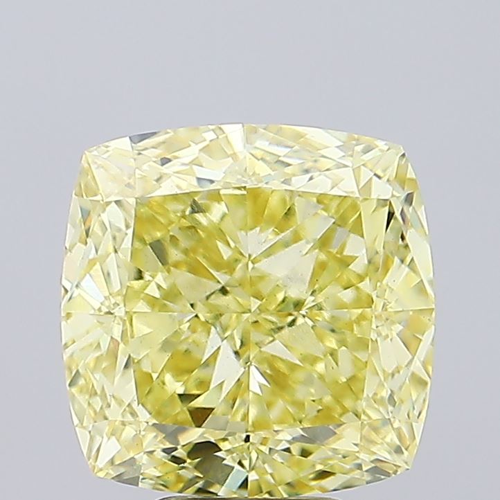 7.75ct Cushion Modified Fancy Intense Yellow VS1 IGI