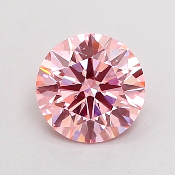 0.93ct Round Fancy Intense Pink SI1 IGI