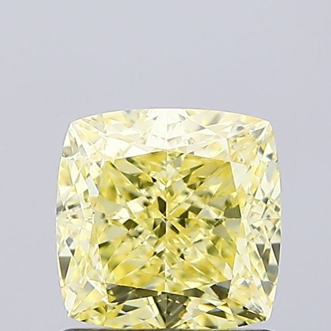 1.17ct Cushion Modified Fancy Intense Yellow VS1 IGI