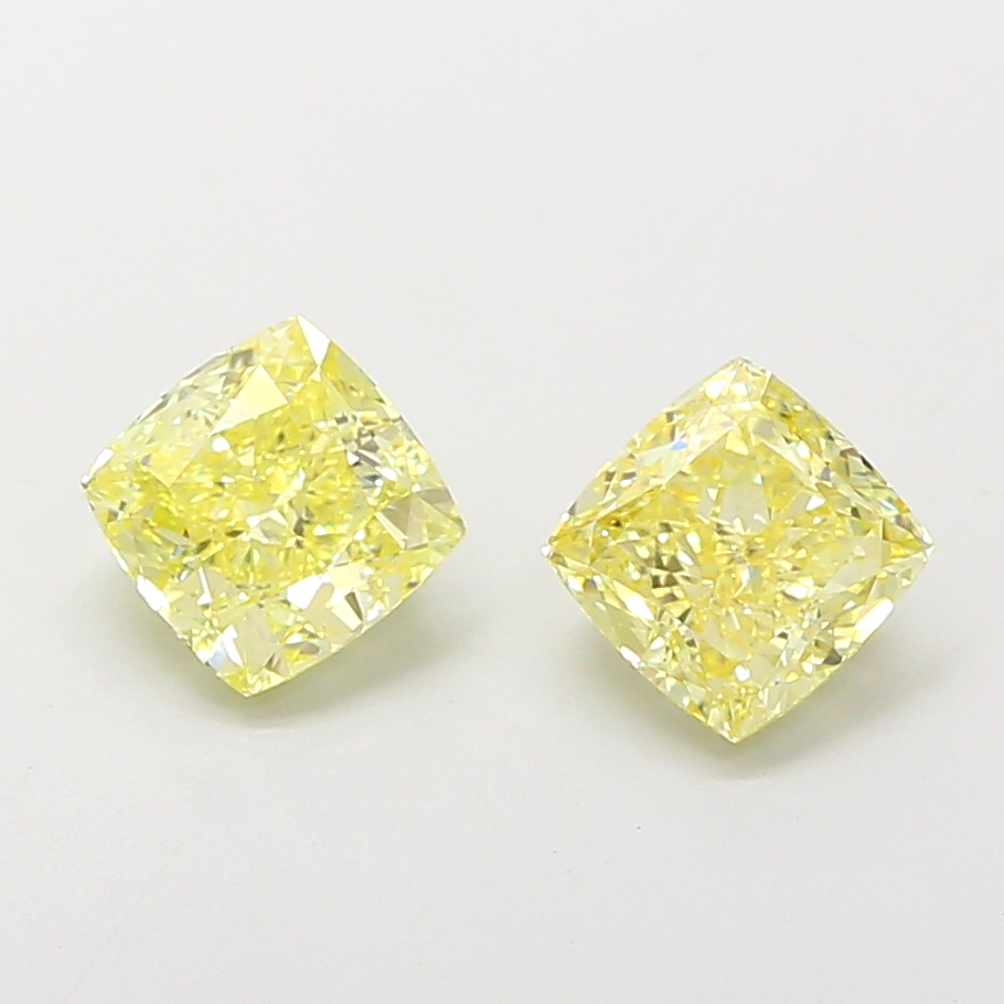 1.17ct Cushion Modified Fancy Yellow VVS2 IGI