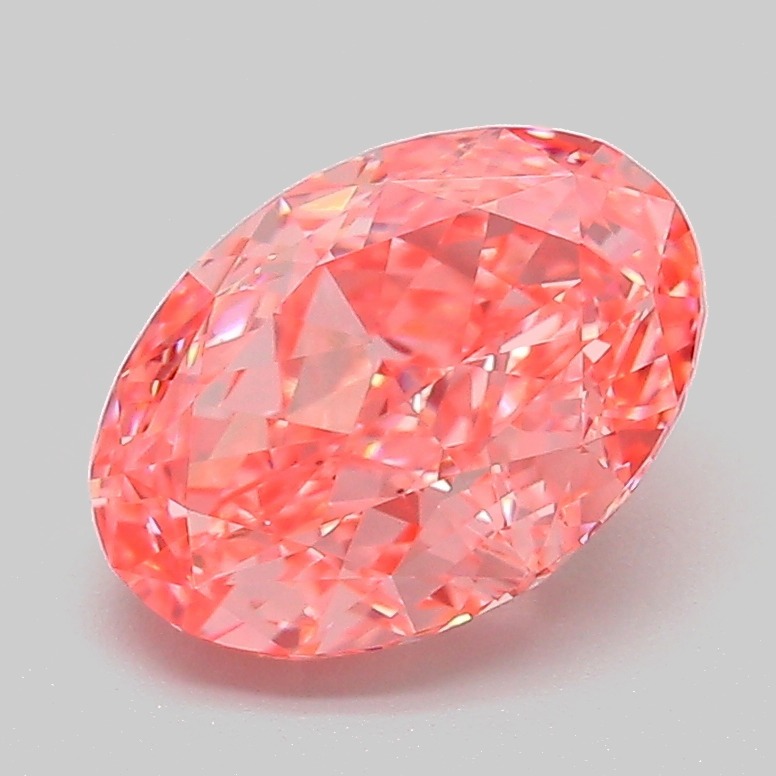 2.12ct Oval Fancy Vivid Pink VVS2 IGI