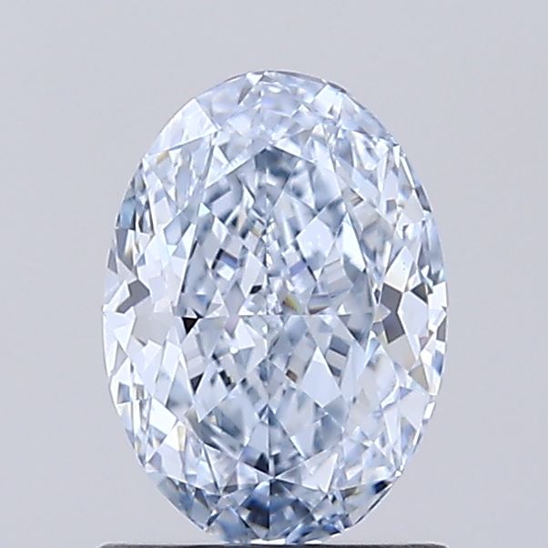 1.08ct Oval Fancy Light Blue VVS2 IGI