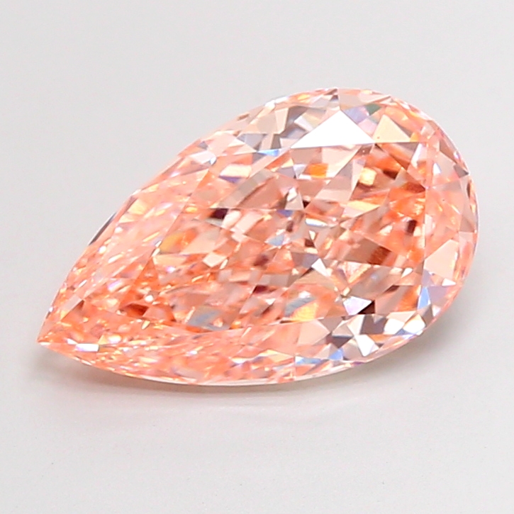 4.62ct Pear Fancy Vivid Orangy Brown VS1 IGI