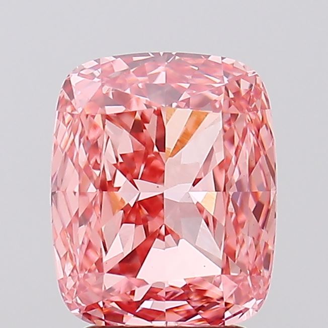 3.05ct Cushion Fancy Vivid Pink VS1 IGI