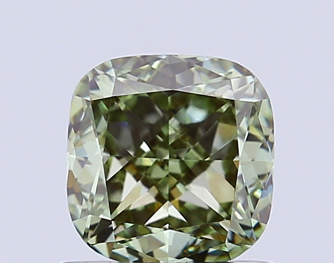 1.01ct Cushion Fancy Intense Green VVS2 IGI