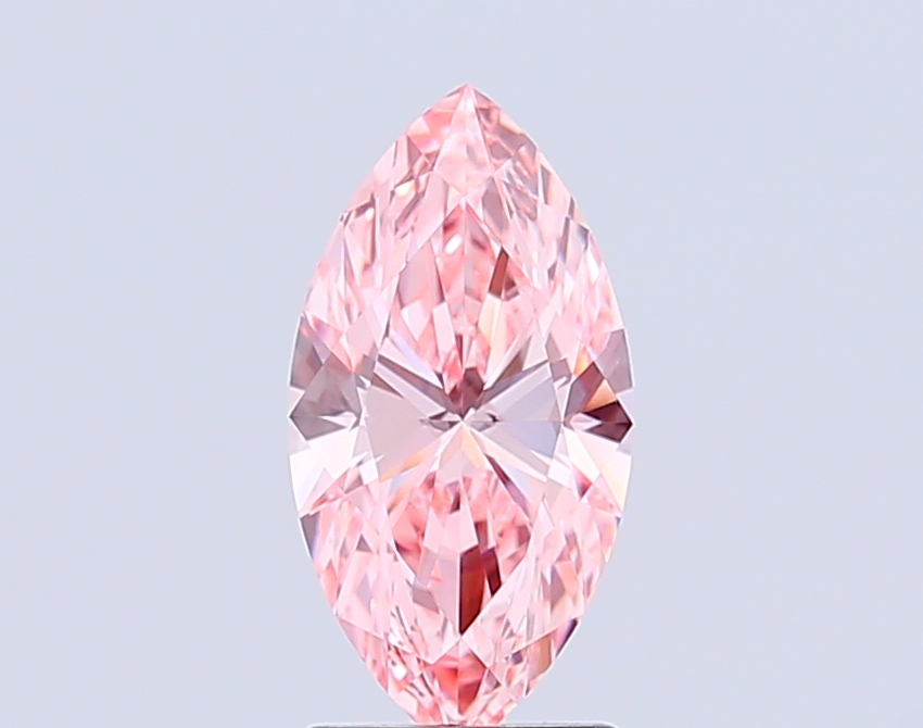 1.84ct Marquise Fancy Vivid Pink VVS2 IGI